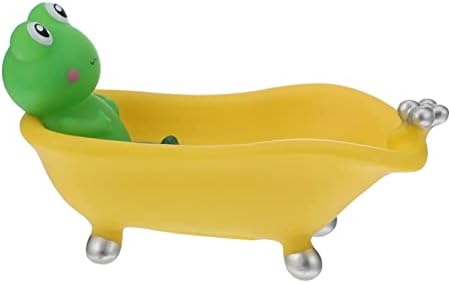 Cartoon Frog Bath Soap Dish Holder For Quick Dry Storage
