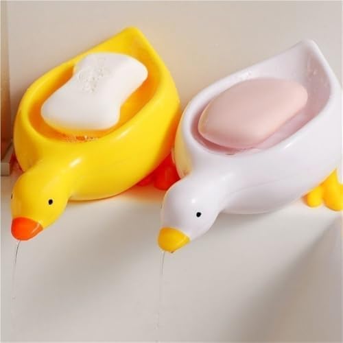 IFAJOOR Decorative Duck Soap Dish White 1 Piece