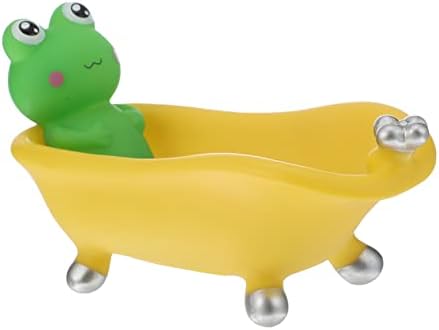 TINEASUR Frog-shaped Soap Dish - Draining Safe for Home Travel Use