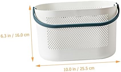 Portable Folding Shower Basket Plastic Organizer for Bathroom Kitchen Use