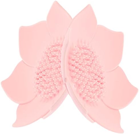 2-Pack flower-shaped silicone soap dish holder for bathroom