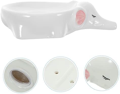 Adorable Elephant Self-Draining Ceramic Soap Dish