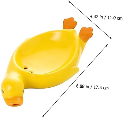 Healifty Ceramic Soap Holder Clean Kitchen Stylish Design Durable Functional