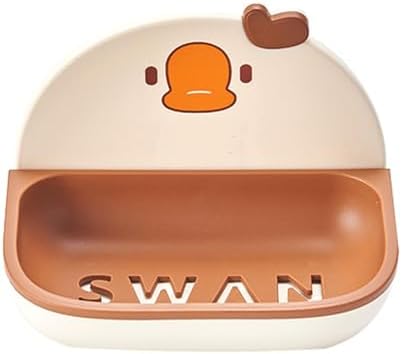 Wall Mounted soap dishBigDecimalCartoon Drainable for Hygiene Aesthetics