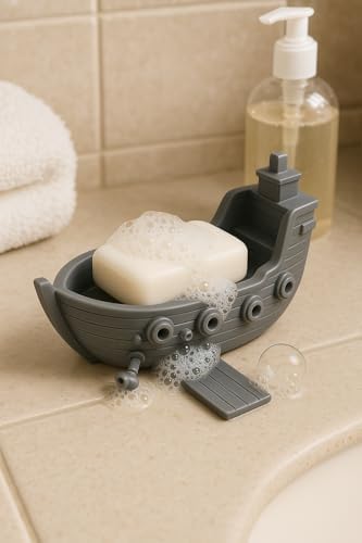 Suds Ahoy Pirate Ship Soap Dish