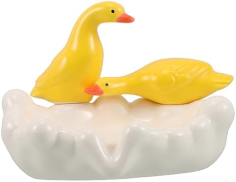 Zerodeko Ceramic Duck Dish Drain-BSuc Shea for Bathroom