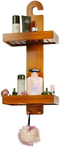 Utoplike Multi-Purpose Teak Wood Shower Caddy