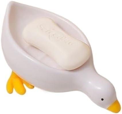 IFAJOOR Decorative Duck Soap Dish White 1 Piece