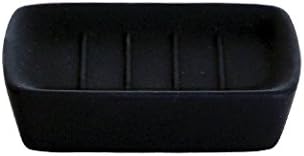 MSV 141042 Black Ceramic Soap Holder 75x113x3cm