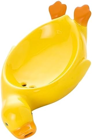 Garneck Ceramic Self-Draining Soap Dish Duck Shape WRITE NOW