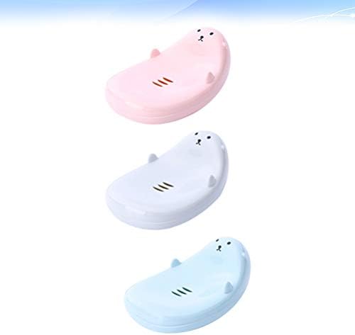 3PCS Cartoon Soap Holder Storage Case for Kids