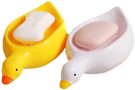 IFAJOOR Decorative Duck Soap Dish White 1 Piece