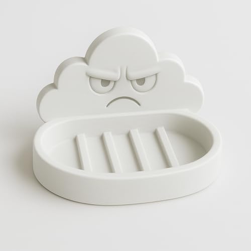 Grumpy Cloud Soap Dish compact fun for the bathroom