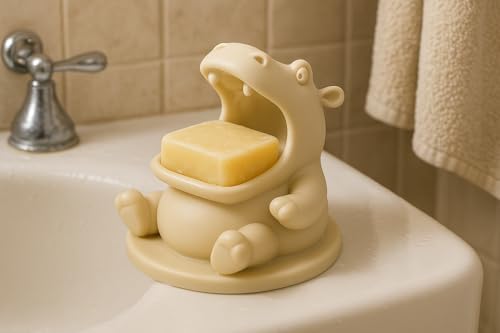 Adorable Hippo Design Soap Dish