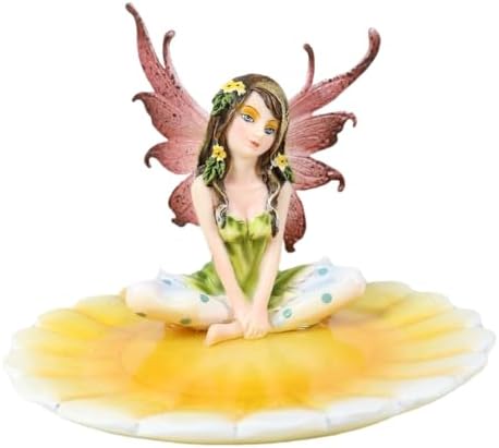 Sunflower Fairy Soap Dish Figurine by Ebros Gift