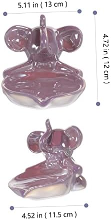 ABOOFAN Cute Elephant Ceramic Soap Dish