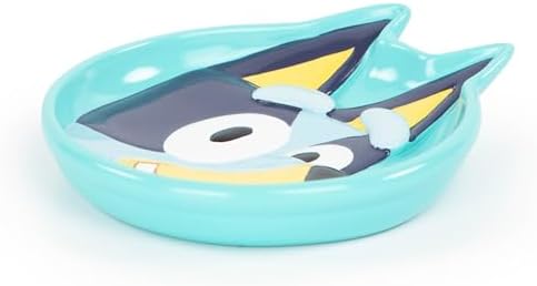 Jay Franco Playful Blue Resin Kids Bathroom Soap Dish