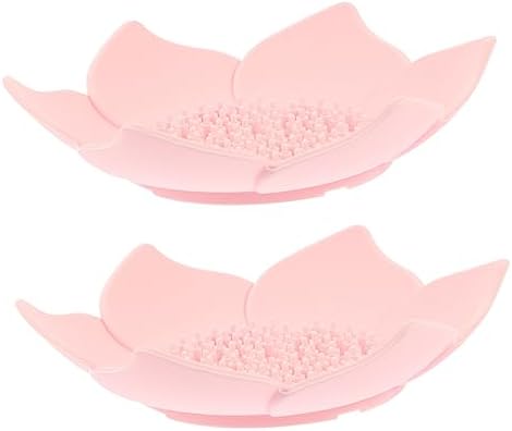 Flower-Shape Silicone Soap Dish Holder for Home Kitchen