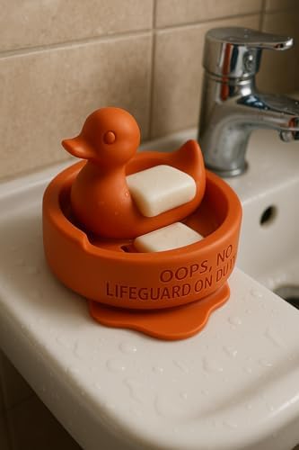 Adorable Lifeguard Duck Soap Dish