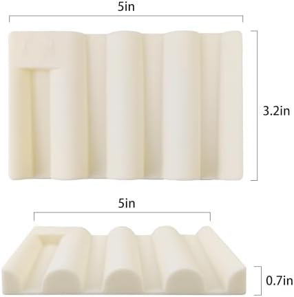 Neutral Color Silicone Soap Dish Non-Slip Durable