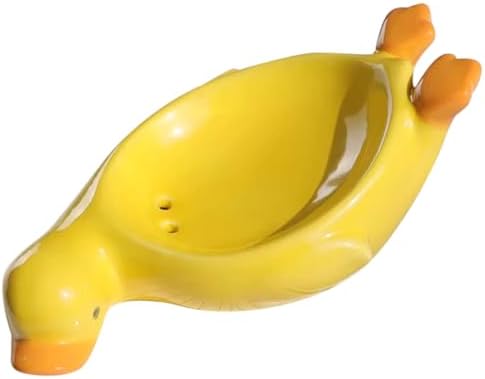 SHOWERORO Ceramic Soap Dish with Drain Holes