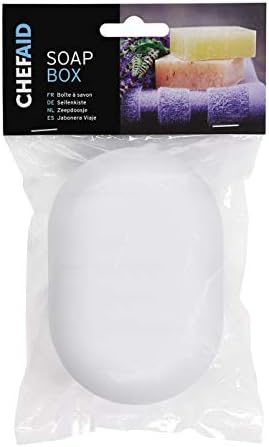 Perfect White Travel Soap Holder Box from Chef Aid