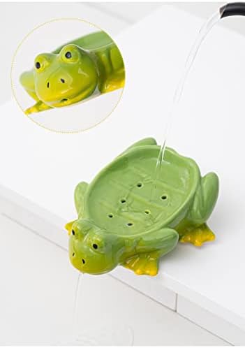 Fancy Ceramic Soap Dish with Fun Frog Design 123Arts