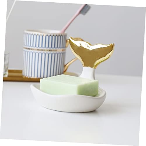 Modern JECOMPRIS Soap Holder Space-Saving Fishtail Design