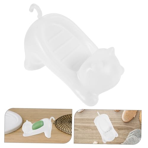 Adorable Cat-Themed Self-Draining Soap Holder