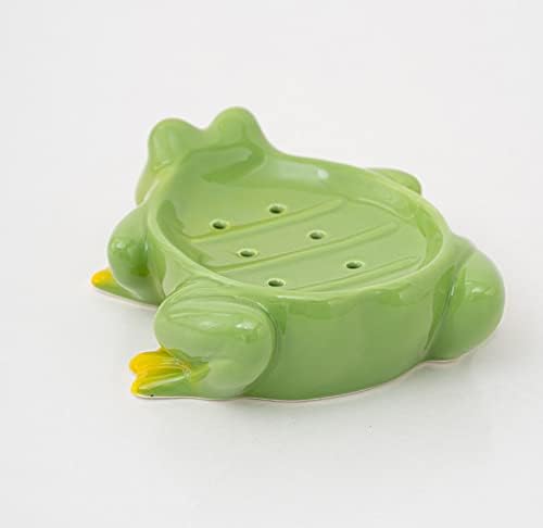 Fancy Ceramic Soap Dish with Fun Frog Design 123Arts
