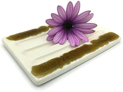 Handmade White Bar Soap Dish