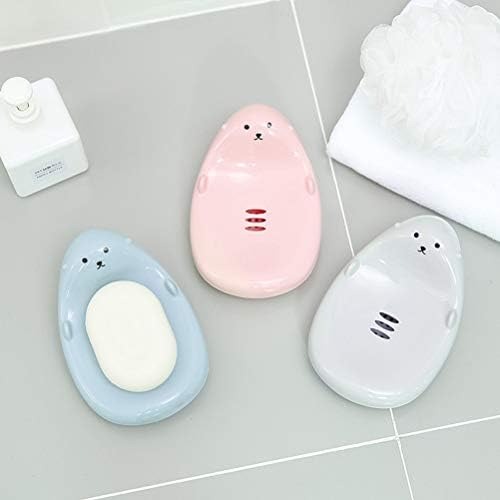 3PCS Cartoon Soap Holder Storage Case for Kids