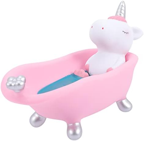 MAGICLULU Bath Cartoon Unicorn Travel Soap Dish Holder