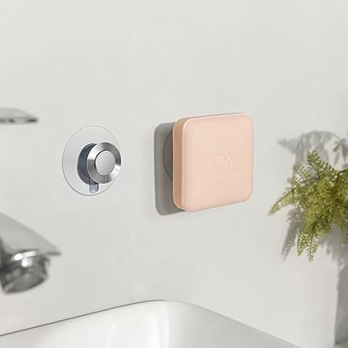 Durable Magnetic Soap Holder with Suction Cup for Bathroom Kitchen Use
