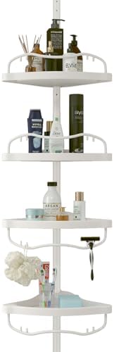 Adjustable Durable Shower Caddy with 4 Layers for Bathroom Storage