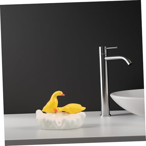Zerodeko Ceramic Duck Dish Drain-BSuc Shea for Bathroom