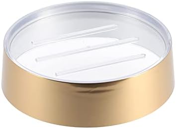 Elegant Gold-Trimmed Soap Dish