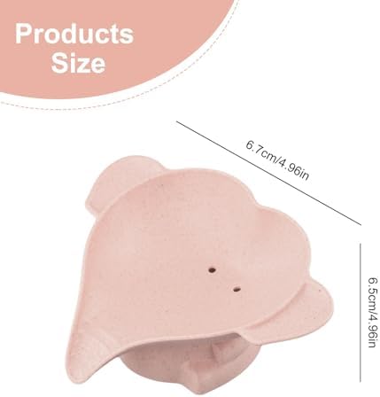 Pink Elephant Soap Dish Waterproof Drain Rack