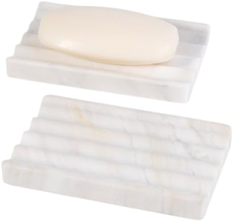 Karibiber 2-Piece Marble Soap Dish