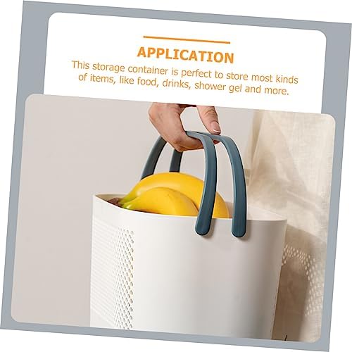 Portable shower organizer with handles for boys and girls travel