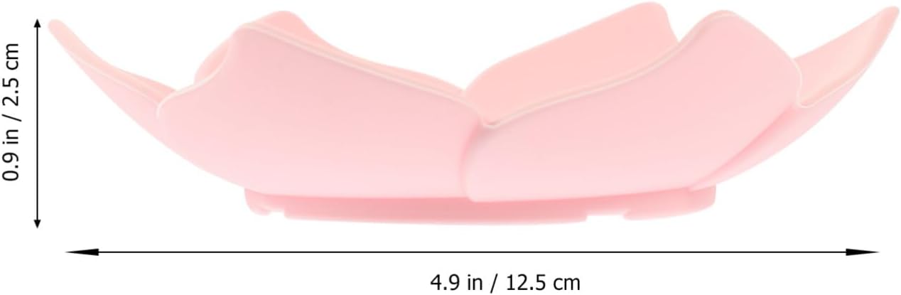 Zerodeko Flower Shaped Silicone Soap Dish 2pcs Bathroom Organizer