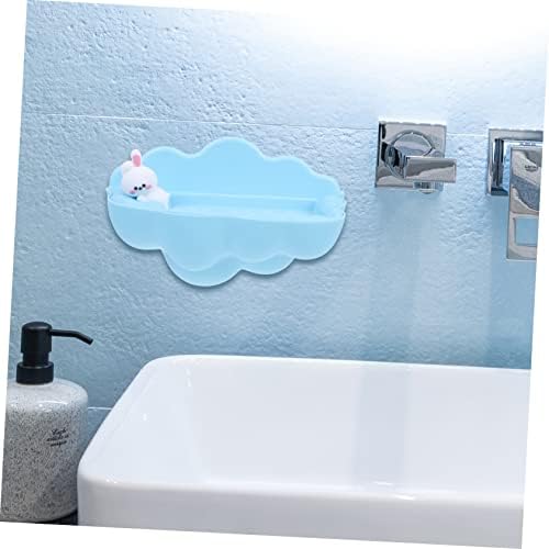 Modern Wall-Mounted Soap Holder No Drilling Easy to Clean - Bathroom Kitchen