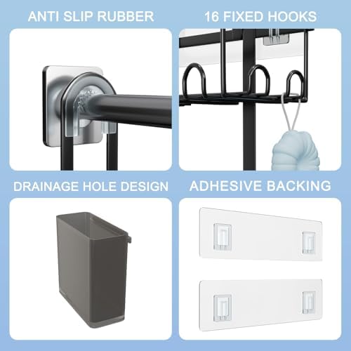 Stylish 3-Tier Hanging Shower Caddy for Your Bathroom
