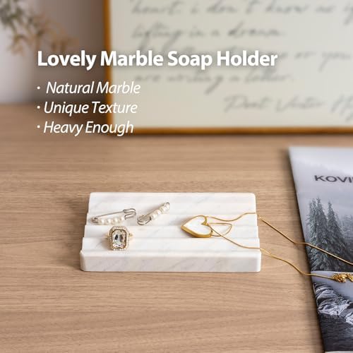Karibiber 2-Piece Marble Soap Dish