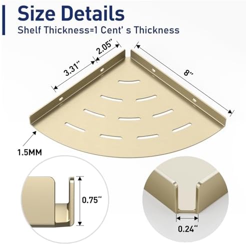 2 Pack Corner Shower Shelves