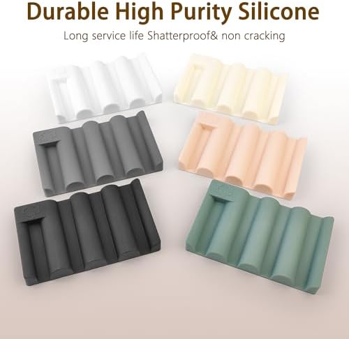Neutral Color Silicone Soap Dish Non-Slip Durable