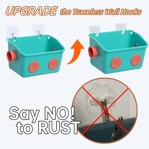 LUFOFOXBath Toy Storage Organizer Basket Detachable 3-Layer Kids Hanging Toy Caddy