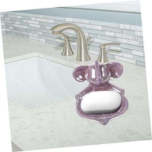 Adorable Ceramic Elephant Dish Self Draining Home Kitchen Bathroom Kitchen Accessory