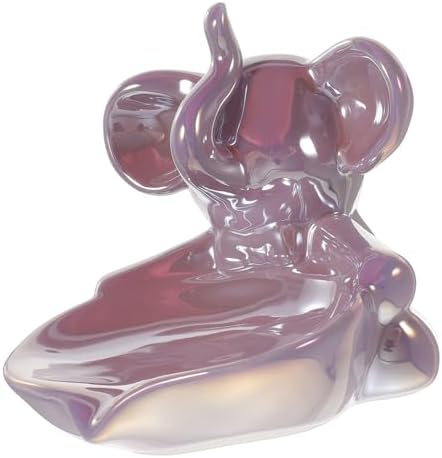 Adorable Ceramic Elephant Soap Dish Self-Draining for Bathroom Kitchen