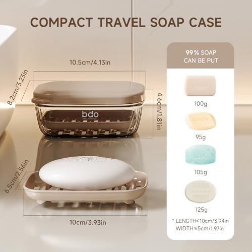 TopavatopTravel Soap Case Leak-Proof TSA-Friendly Durable